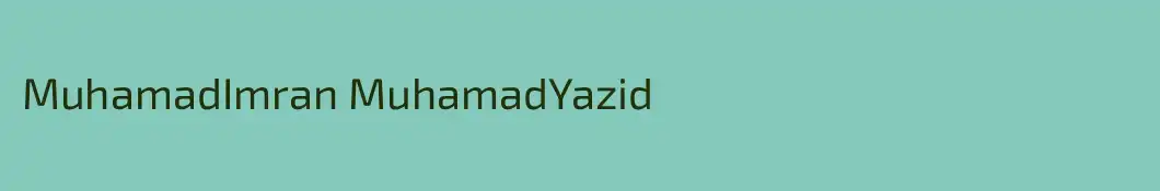 MuhamadImran MuhamadYazid